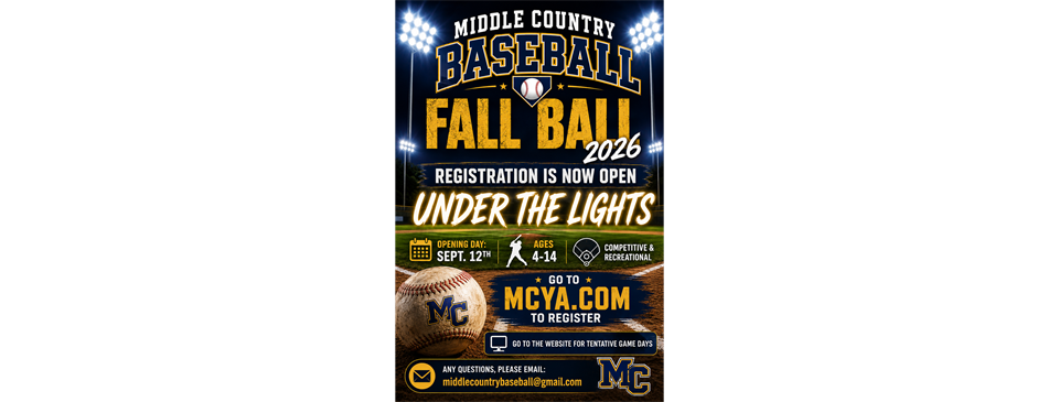 Fall 2026 Registration is OPEN!